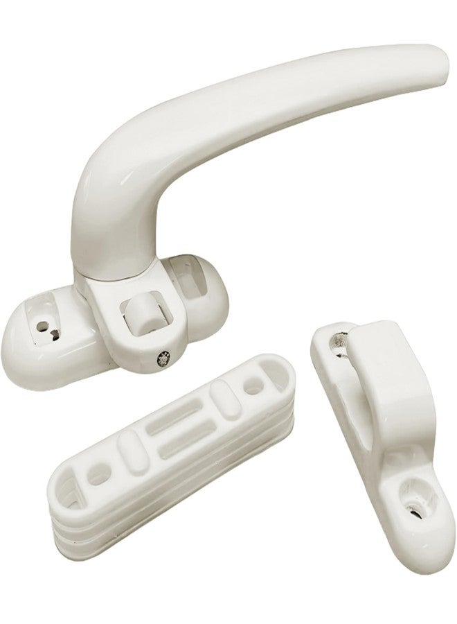 AARAM Aluminium Right Side Domal Window Handle (White) | Single Point, Corrosion-Resistant Replacement for Windows & Doors - Pack of 1 - Image 1